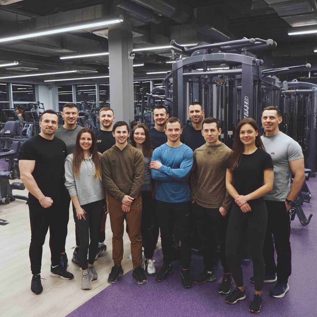 Фитнес процес и тренировка